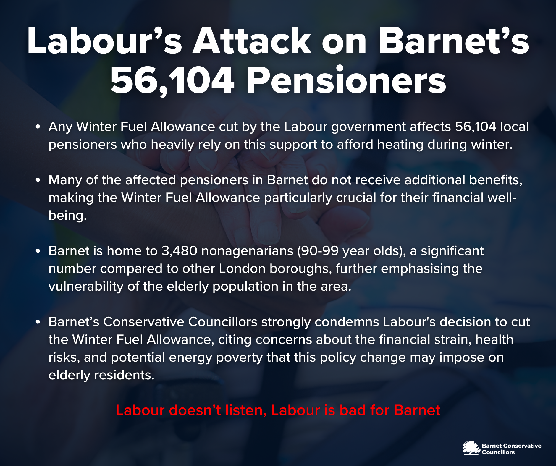 Labour doesn’t listen, Labour is bad for Barnet